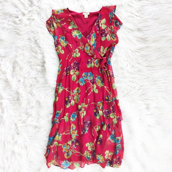 Sundance Dresses & Skirts - Sundance floral print silk midi dress